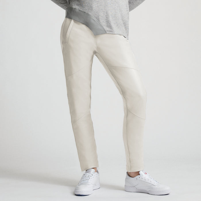 Frankie Jogger Pant - Porcelain Leather