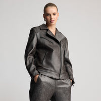 Charlotte - Oversized Jacket - Gun Metal