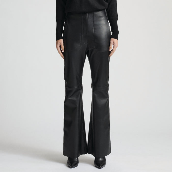 Harper Leather Pant - Jet Black