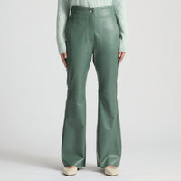 Harper Leather Pant - Sage