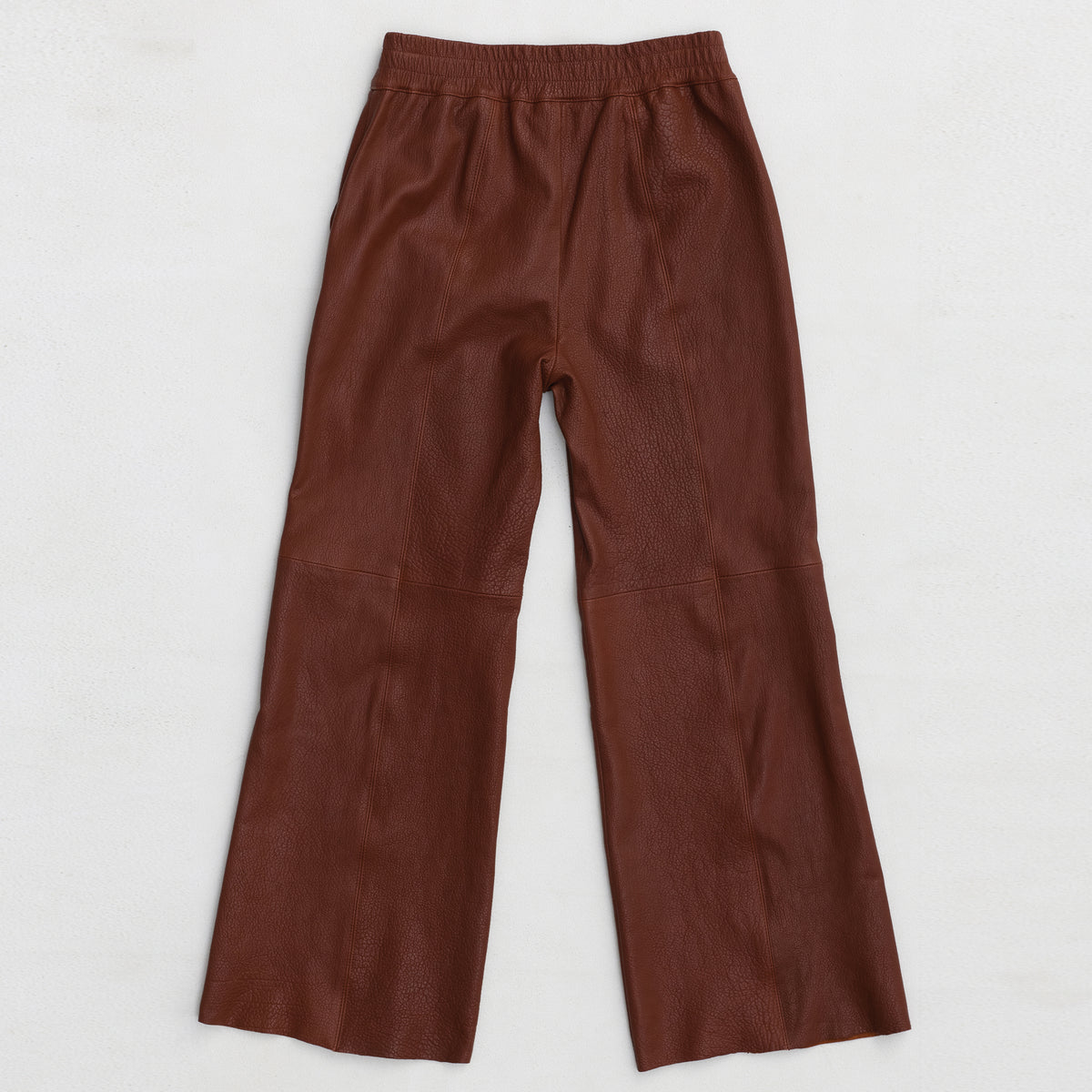 Chicago Wide Leg Pant - Honey Textured Leather