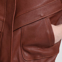 Rory Jacket - Honey Textured Leather