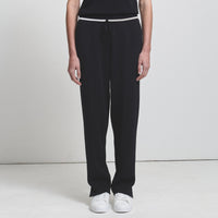 Base Layer Wide Leg Knit Pant- Jet Black