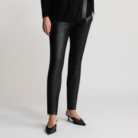 Fergie Leather Jogger Pant - Jet Black