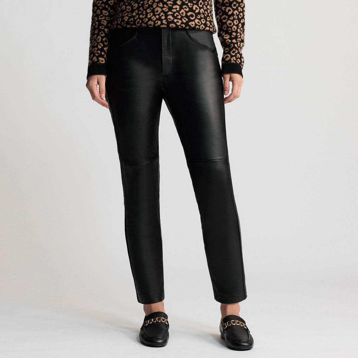 Tory Leather Pant - Jet Black