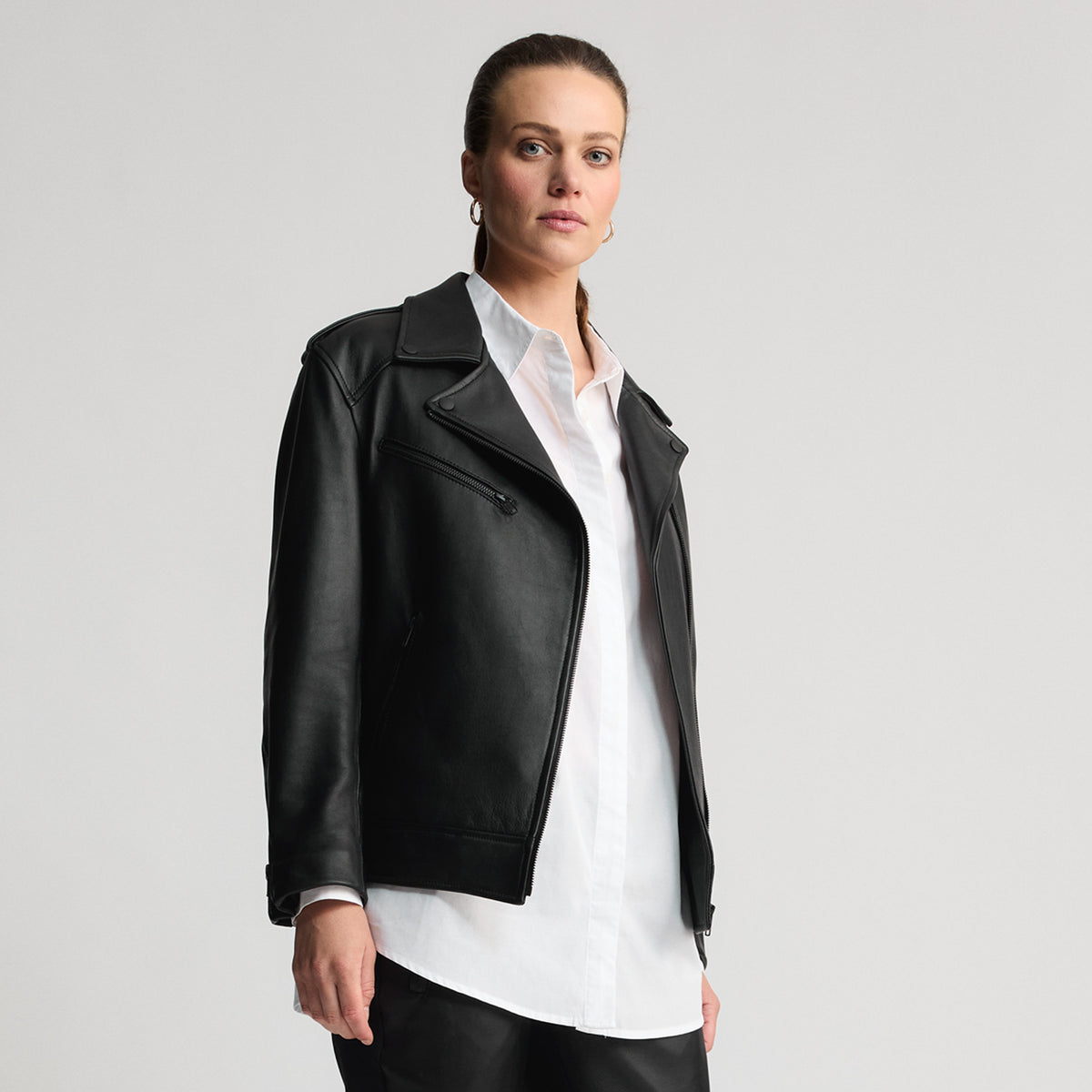 Charlotte - Oversized Jacket - Jet Black