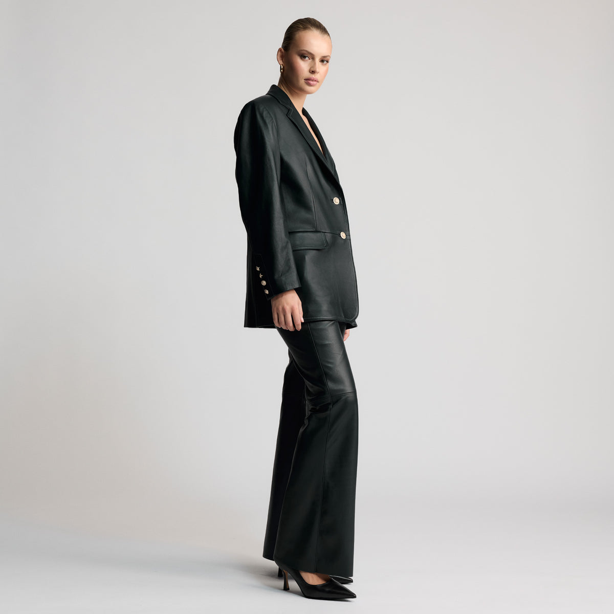 Darcy - Oversized Blazer - Jet Black