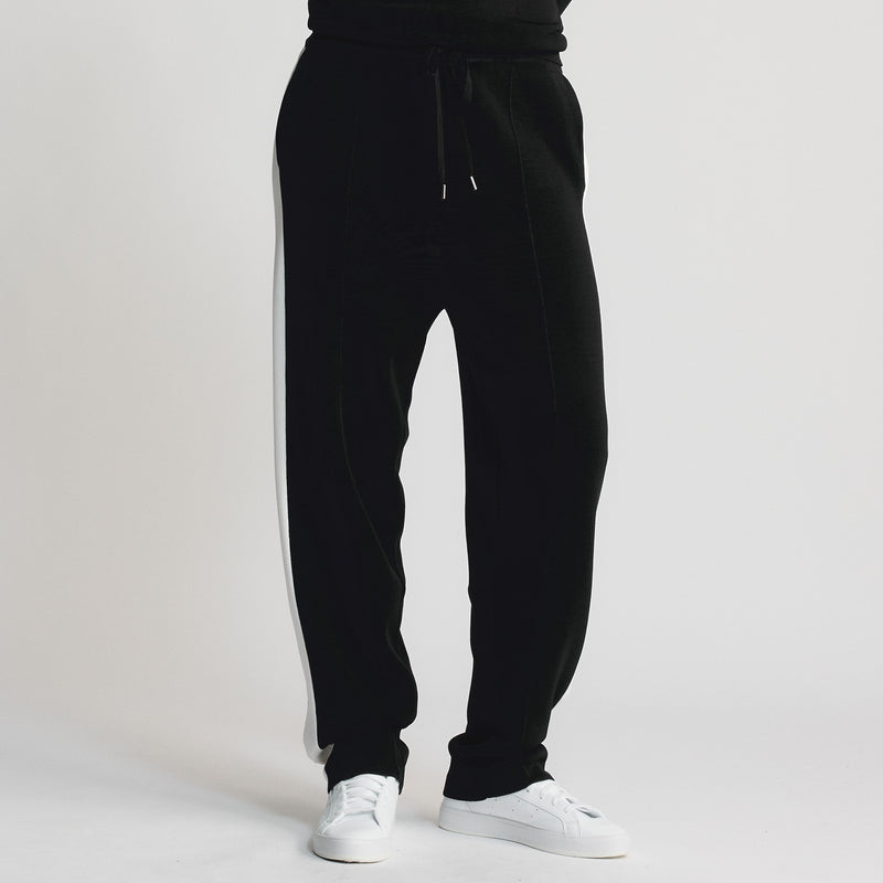 Base Layer Wide Leg Trouser - Jet Black