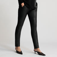 Fergie Leather Jogger Pant - Jet Black