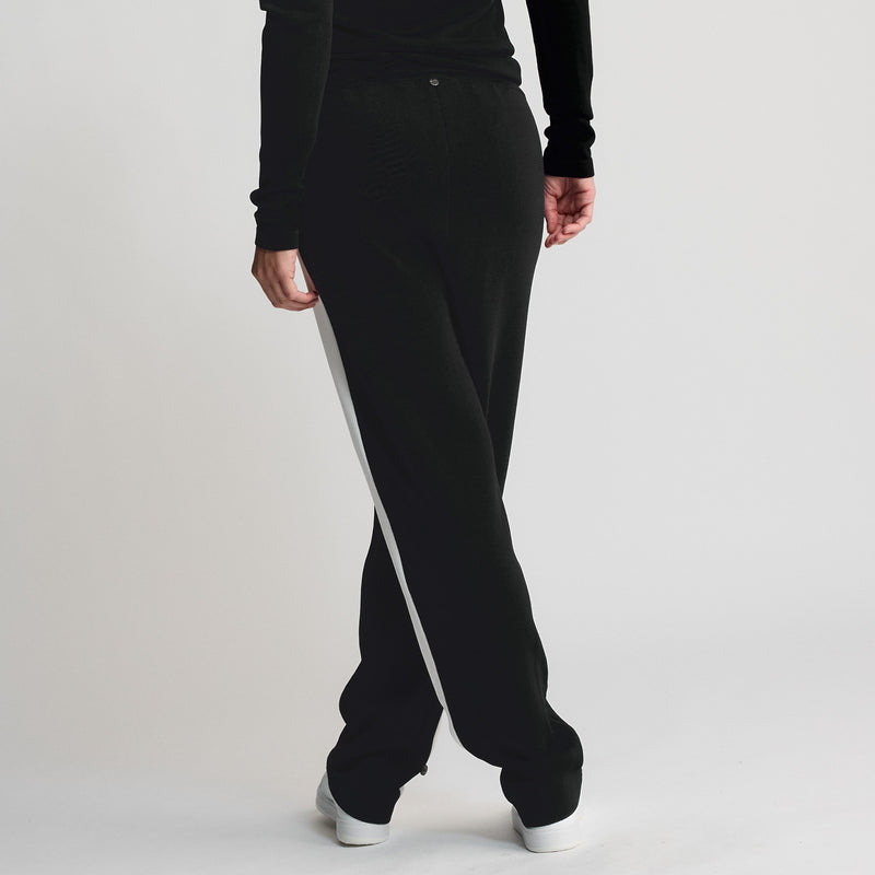 Base Layer Wide Leg Trouser - Jet Black