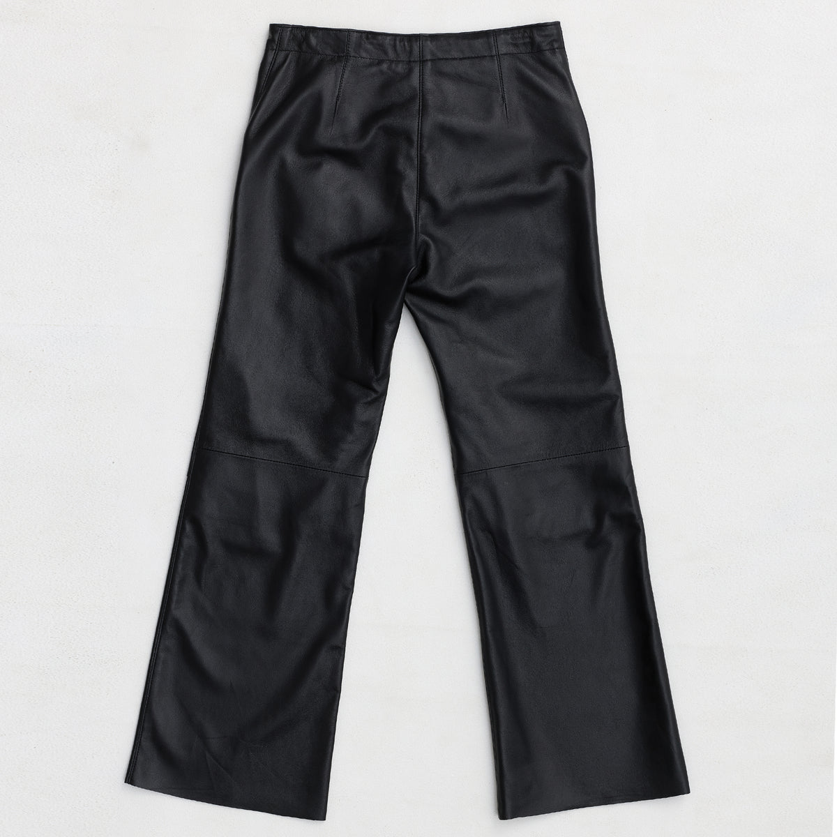 Colton Baggy Wide Leg Pant - Jet Black Leather