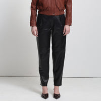 Harriet Trouser - Jet Black Leather
