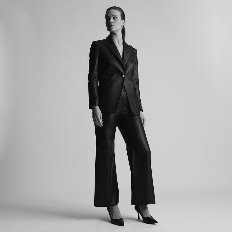 Samantha - Tailored Blazer - Jet Black