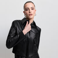 Audrey Jacket - Jet Black Leather