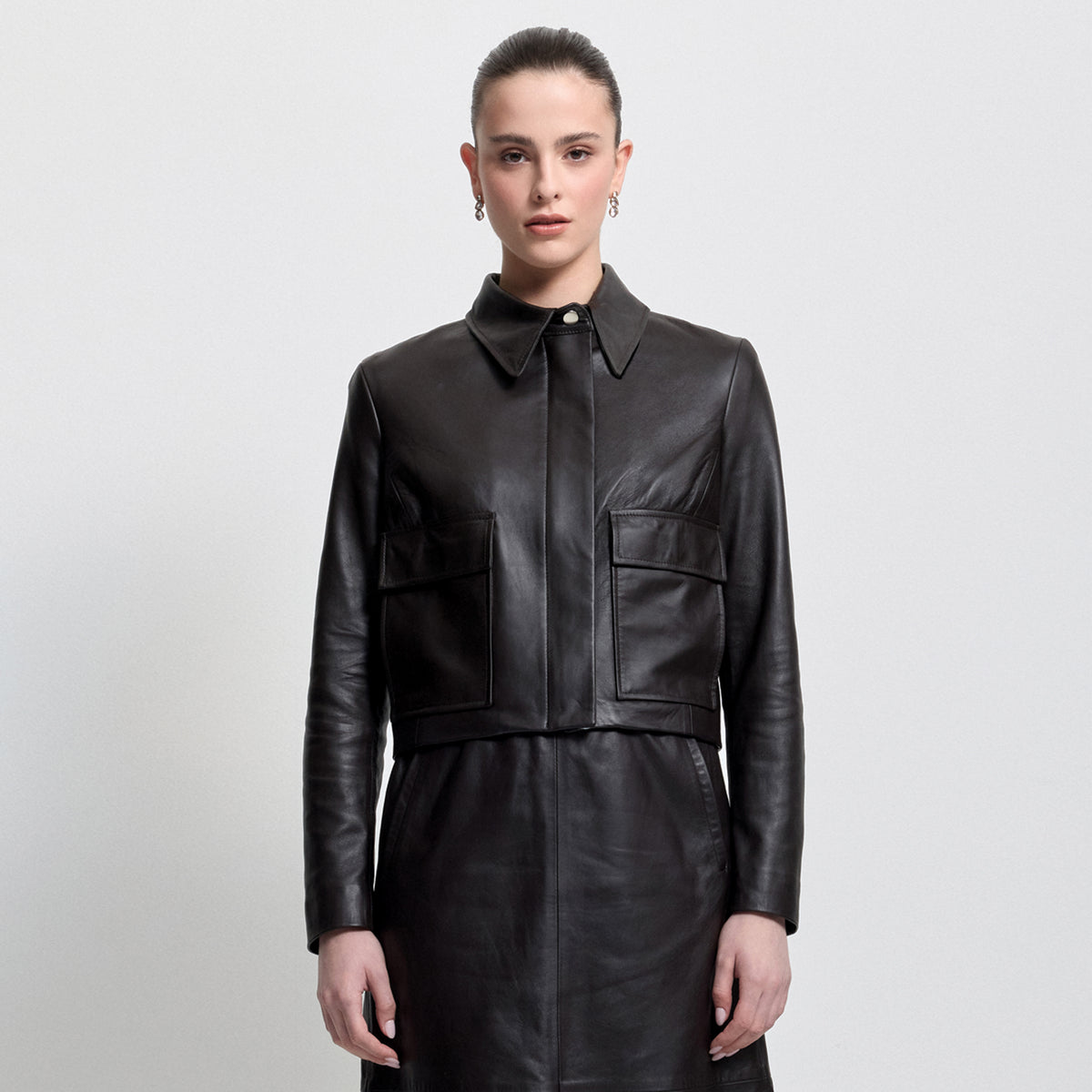 Audrey Jacket - Jet Black Leather