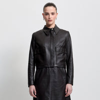 Audrey Jacket - Jet Black Leather