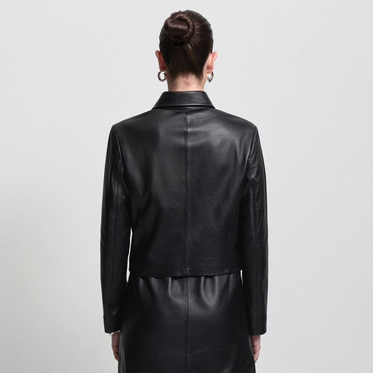 Audrey Jacket - Jet Black Leather