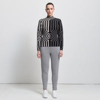 Base Layer Jacquard Knit - Jet Black