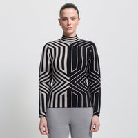 Base Layer Jacquard Knit - Jet Black