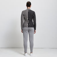 Base Layer Jacquard Knit - Jet Black