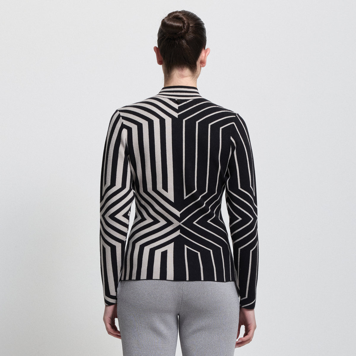 Base Layer Jacquard Knit - Jet Black