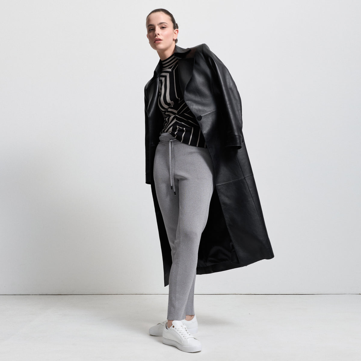 Base Layer Jacquard Knit - Jet Black