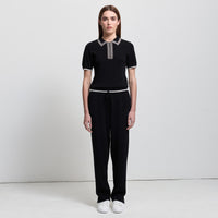 Base Layer Zip Polo - Jet Black