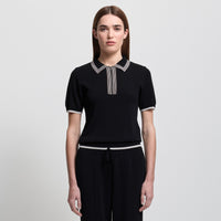 Base Layer Zip Polo - Jet Black