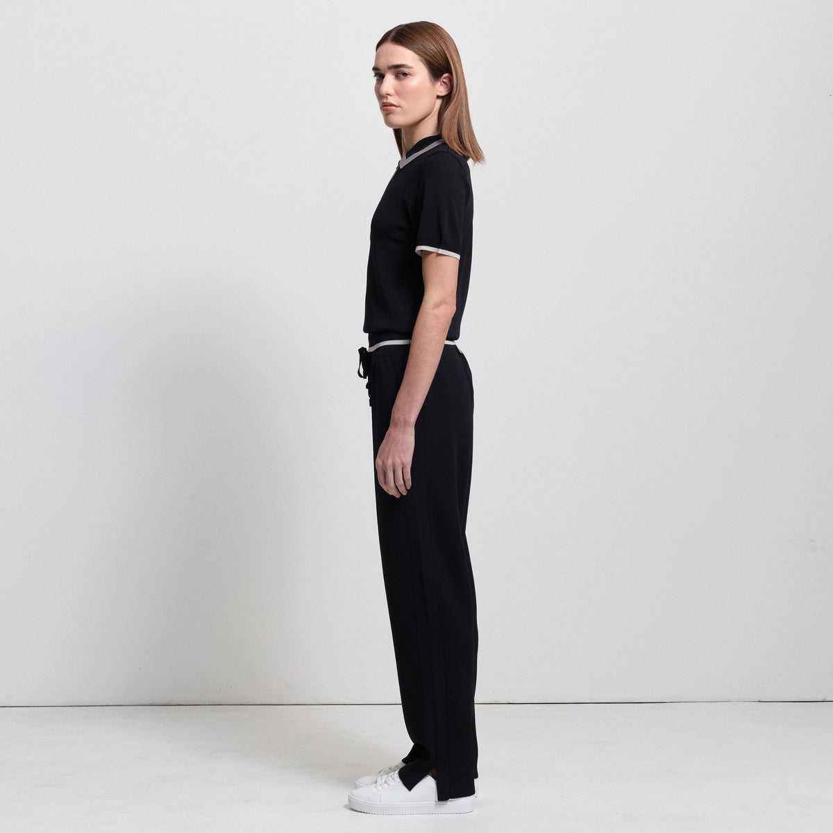Base Layer Zip Polo - Jet Black