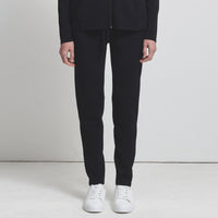 Base Layer Relaxed Straight Leg Knit Pant- Jet Black