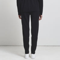 Base Layer Relaxed Straight Leg Knit Pant- Jet Black