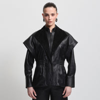 Charlize Jacket - Jet Black Leather