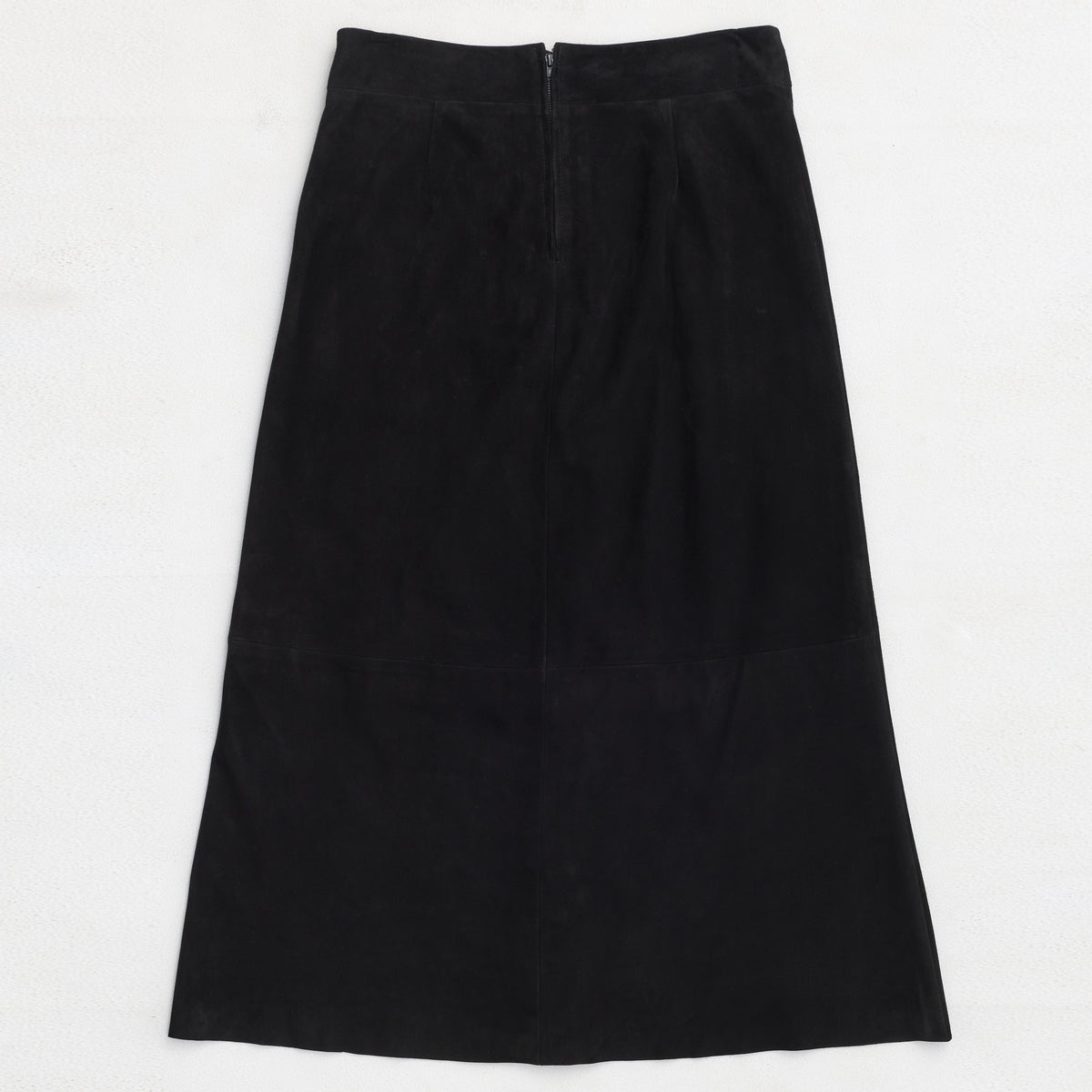 Christiana Skirt - Jet Black Suede