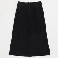 Christiana Skirt - Jet Black Suede