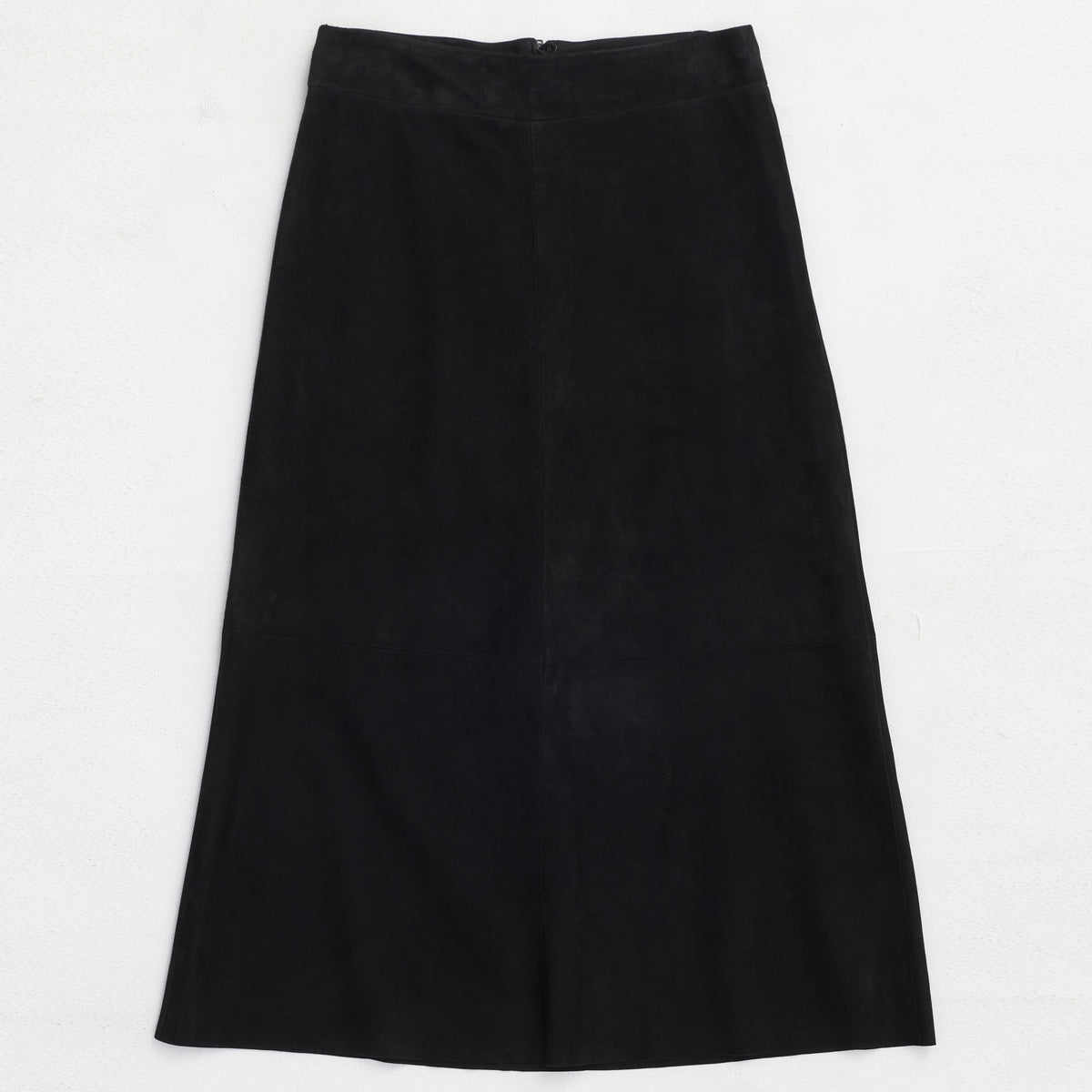 Christiana Skirt - Jet Black Suede