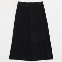 Christiana Skirt - Jet Black Suede