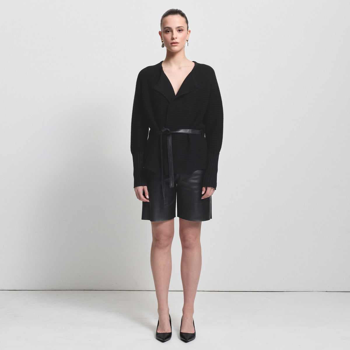Eliana Cashmere Blend Knit - Jet Black