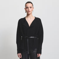 Eliana Cashmere Blend Knit - Jet Black