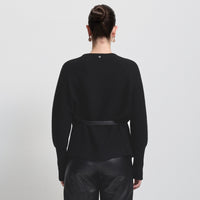 Eliana Cashmere Blend Knit - Jet Black