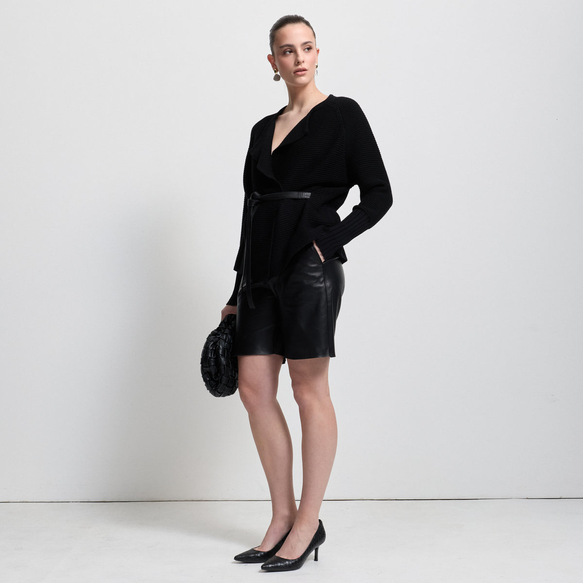 Eliana Cashmere Blend Knit - Jet Black