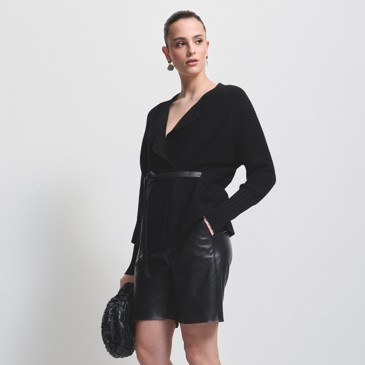 Eliana Cashmere Blend Knit - Jet Black