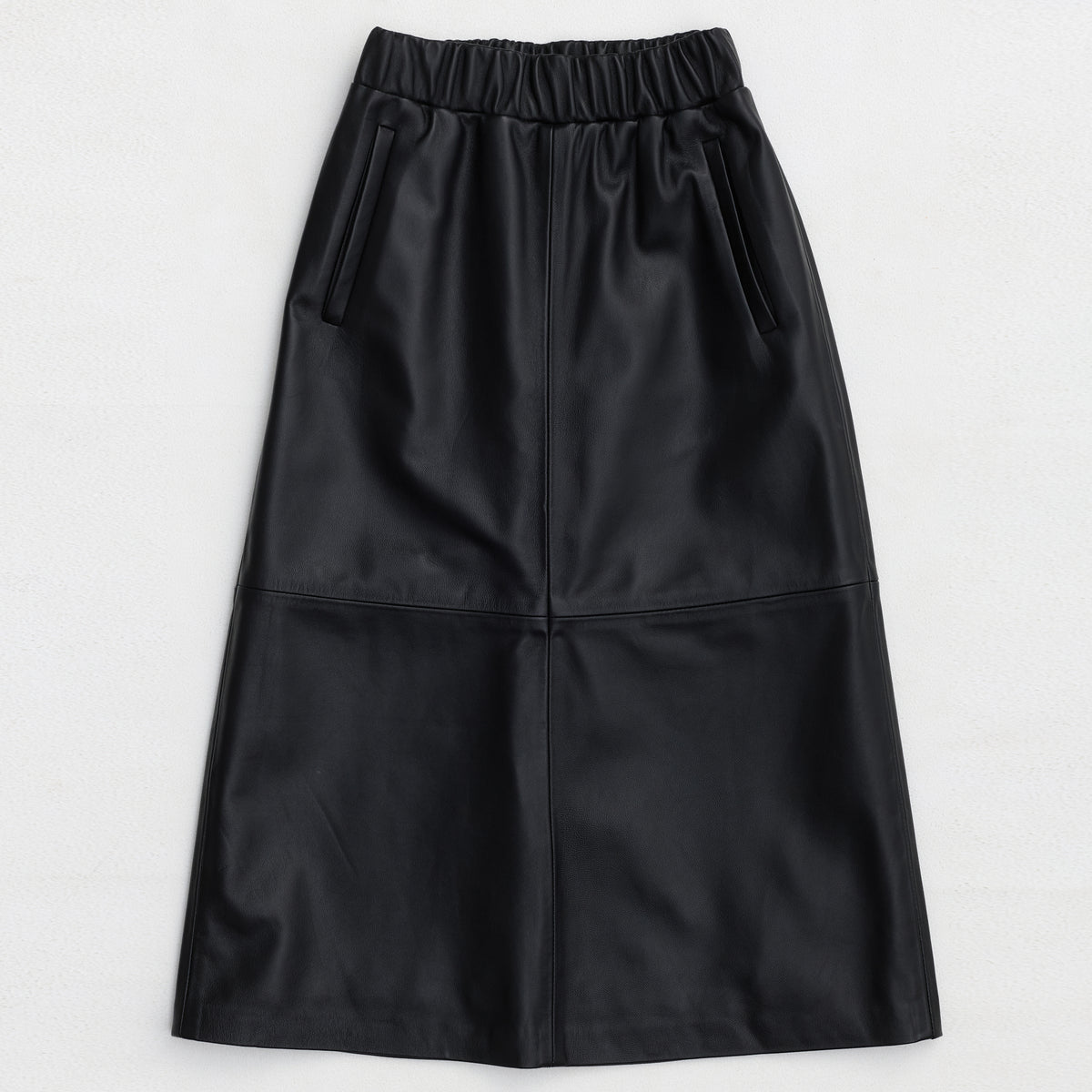 Gabriella Skirt - Jet Black Leather