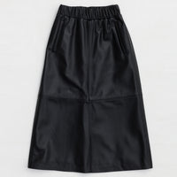 Gabriella Skirt - Jet Black Leather