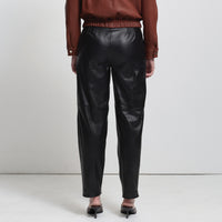 Harriet Trouser - Jet Black Leather