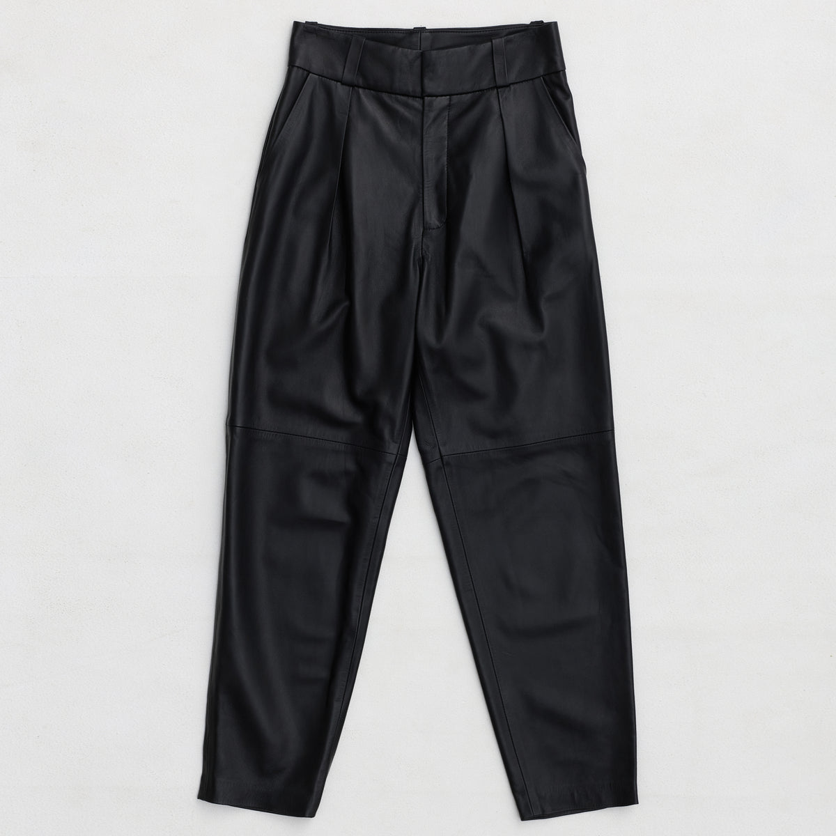 Harriet Trouser - Jet Black Leather