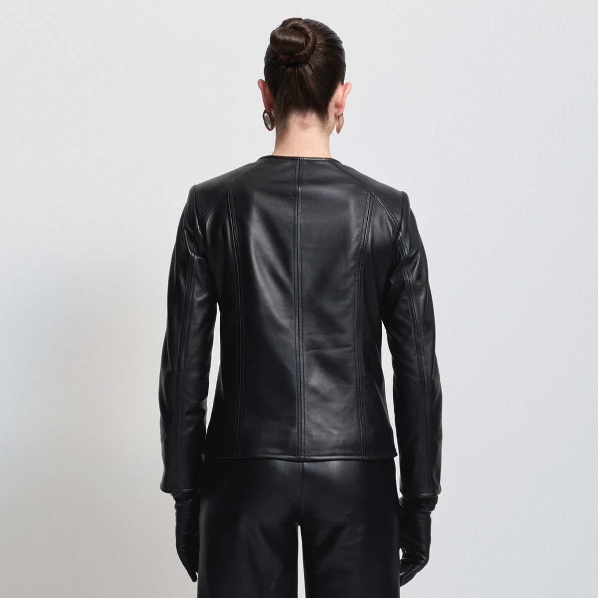 Ida Jacket - Jet Black Leather