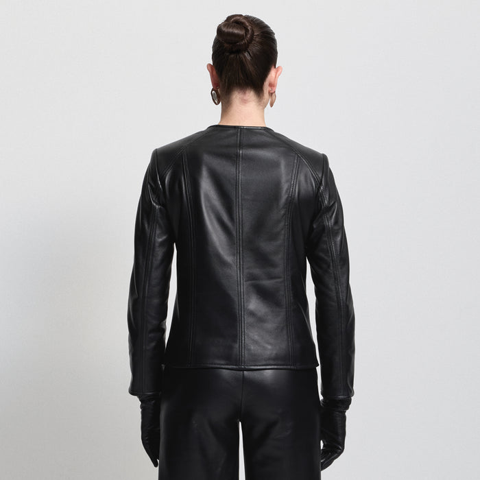 Ida Jacket - Jet Black Leather