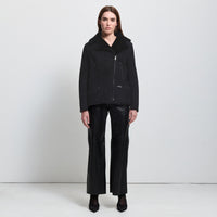 Sadie Shearling Coat - Jet Black
