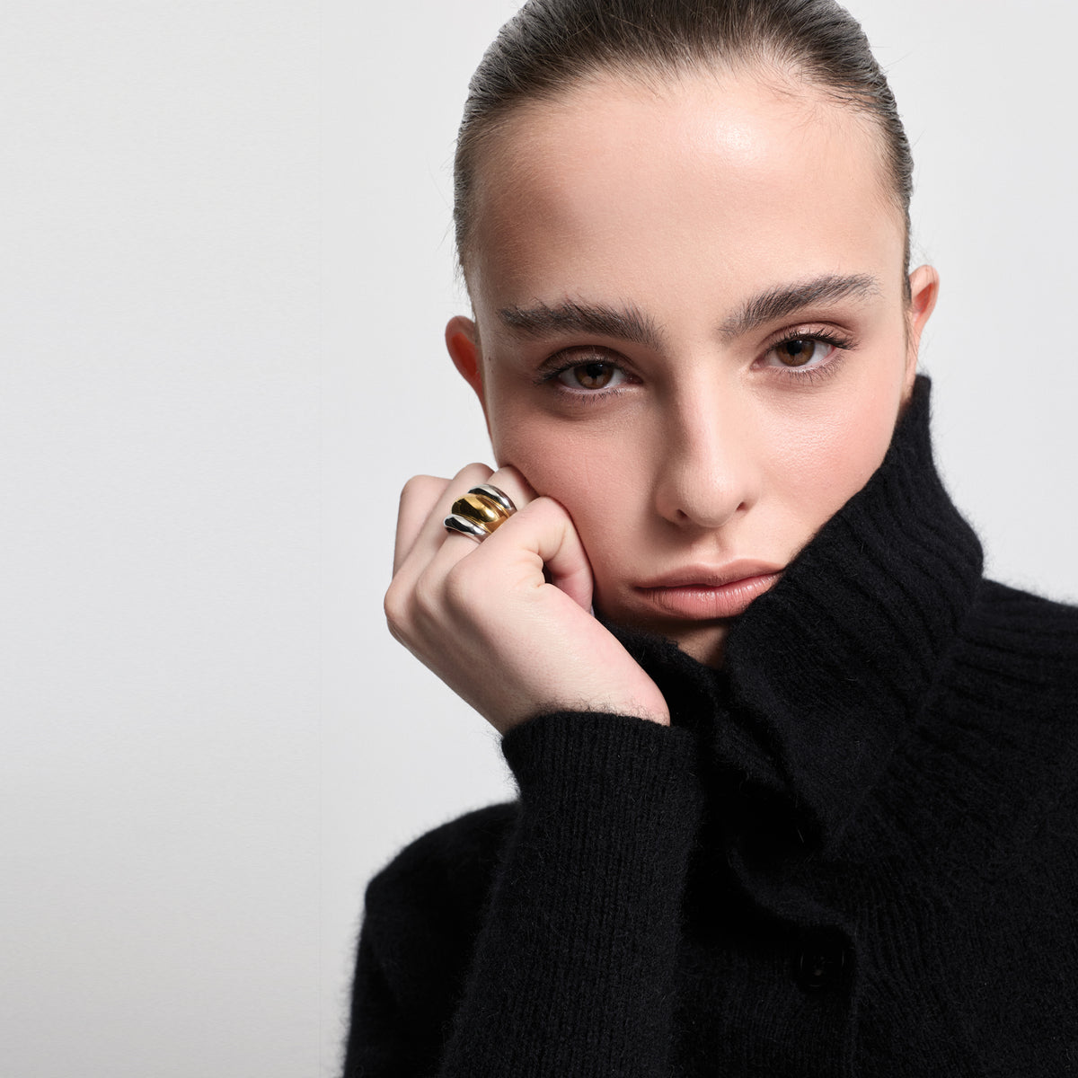 Simona Knit Cardigan- Jet Black