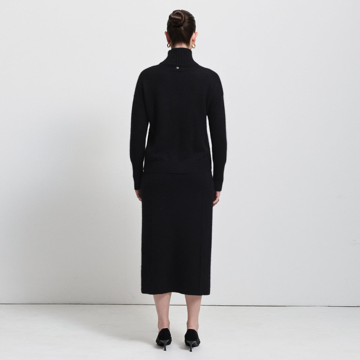 Simona Knit Cardigan- Jet Black